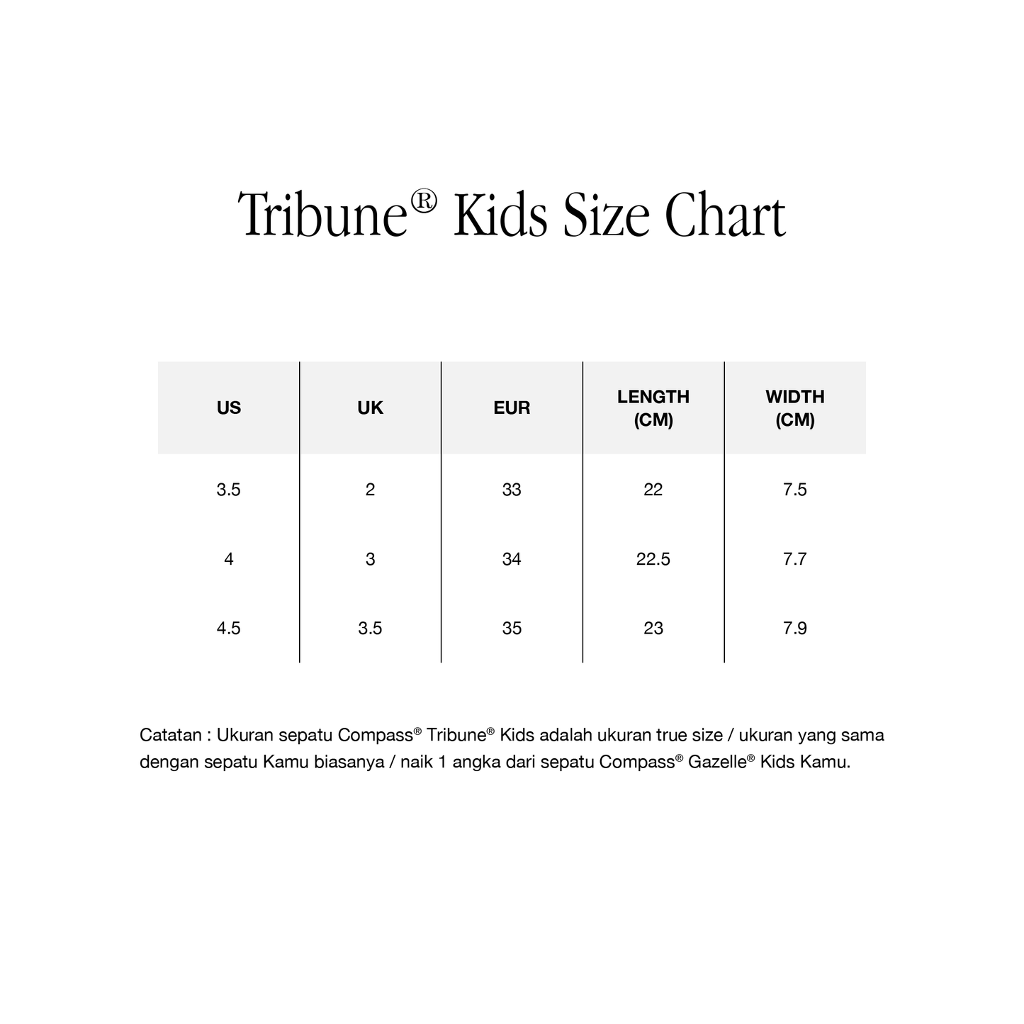 Tribune Kids White Blue