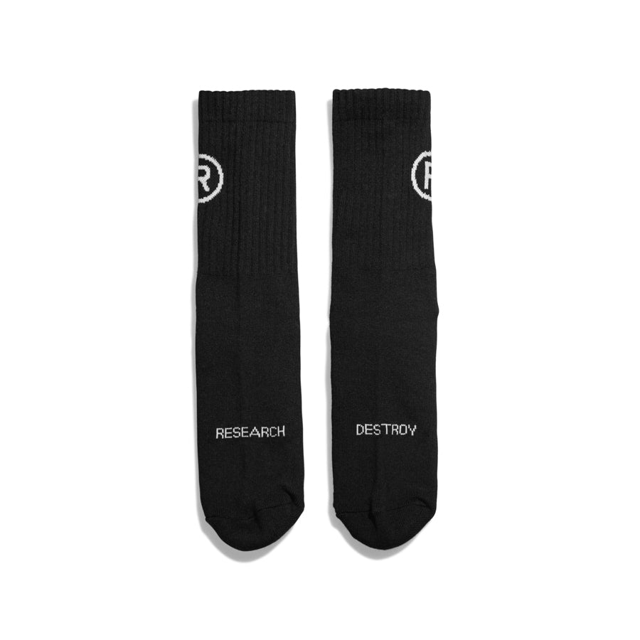 Research & Destroy Socks Black