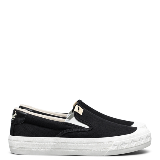 Retrograde Slip On Herringbone Black