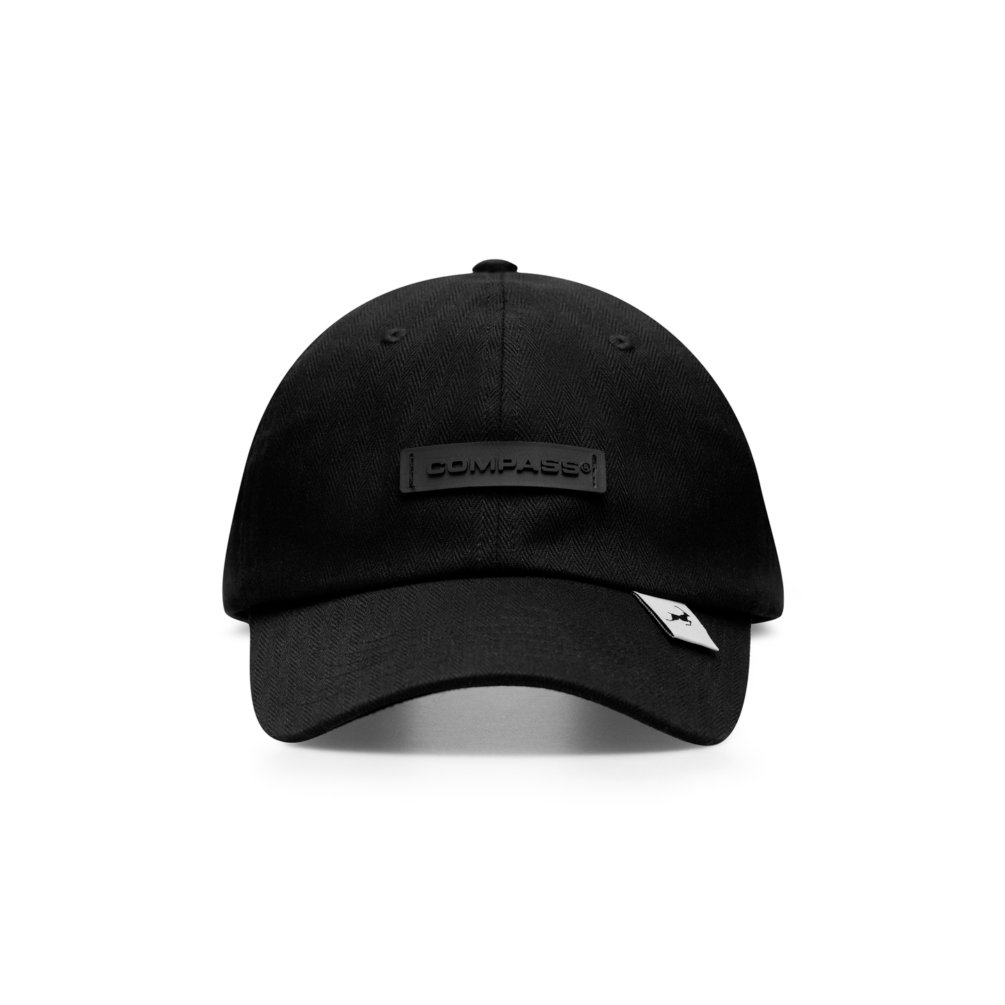 Dad Hat Herringbone Black
