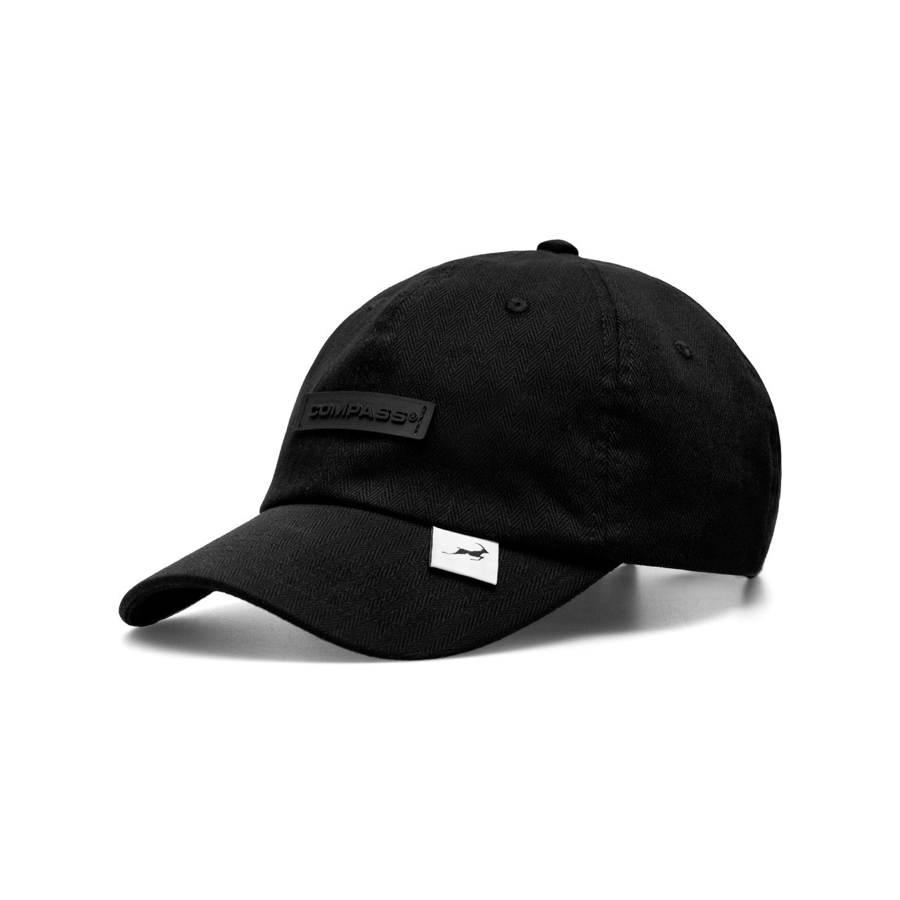 Dad Hat Herringbone Black