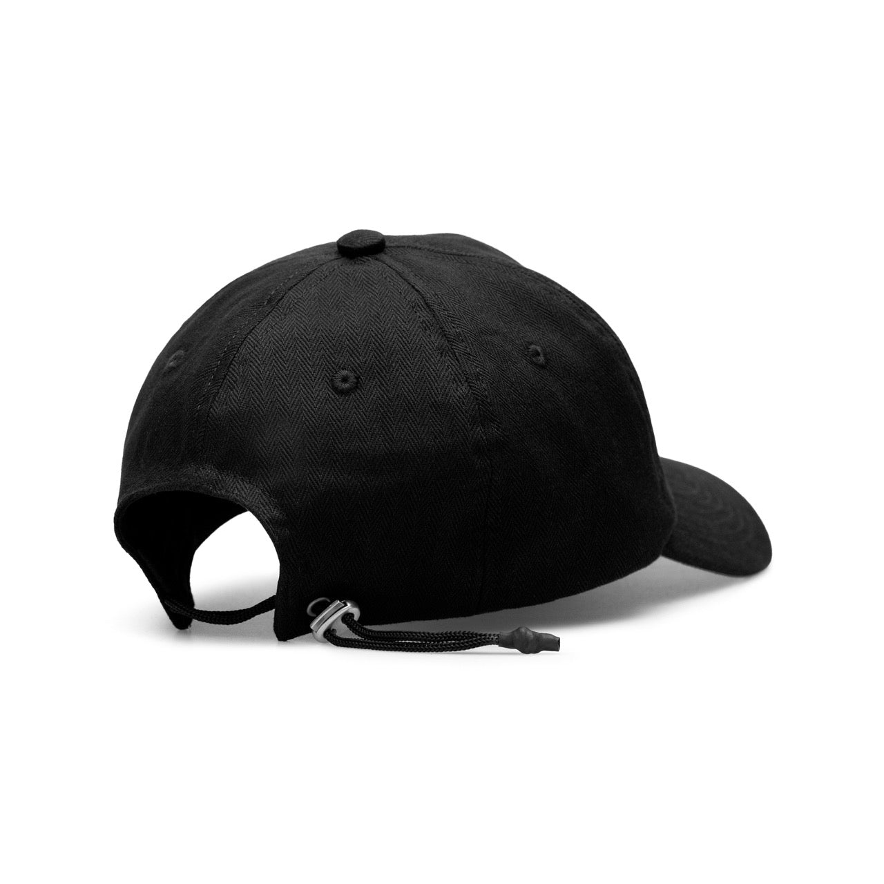 Dad Hat Herringbone Black